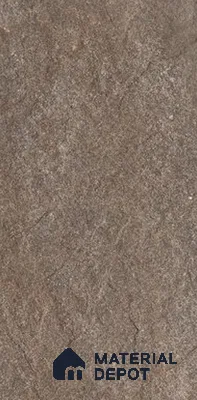 Stone Floor Tile TL 06023 AG Evoque Brown 2 ft x 11.8 Inch Anti Skid Tiles Vitrified Matte Slate Punch Finish - 12 mm | 8 Random Design  Ideal For Parking, Outdoor, Balcony