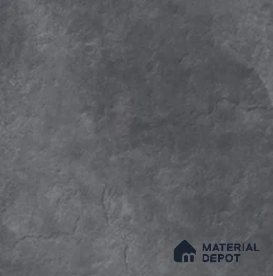 Cement Floor Tile TL 06023 F Spectra Nero 2 ft x 2 ft Vitrified Matte Slate Punch Finish - 12 mm | 6 Random Design | Ideal For Living Room, Bathroom, Restaurants (Sample)