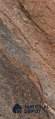 Stone Floor Tile TL 10534 D  Castle Copper Anti Skid Tiles Matte Finish Vitrified Tile - 15 mm | Box Contains Mixed Sizes of (202x202 mm, 302x202 mm, 202x96 mm, 4 Piece Each) | Suitable for Patio, Open Area, Parking, Outdoor,  HighTraffic Areas | Box contains Coverage Area of 5.17 Sq. Ft.