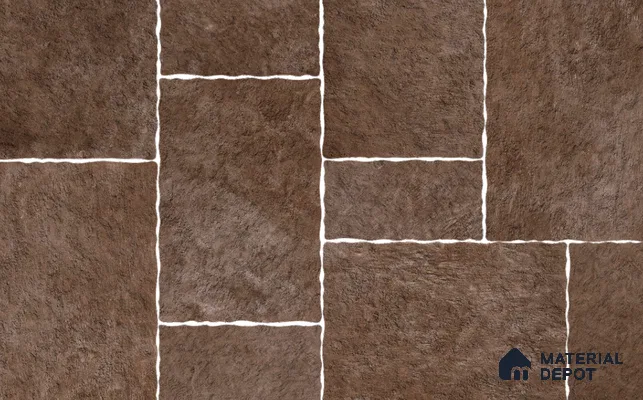 Stone Floor Tile TL 10535  Fuji Almond Anti Skid Tiles Matte Finish Vitrified Tile - 15 mm | Box Contains Mixed Sizes of (202x202 mm, 302x202 mm, 202x96 mm, 4 Piece Each) | Suitable for Patio, Open Area, Parking, Outdoor,  HighTraffic Areas | Box contains Coverage Area of 5.17 Sq. Ft.