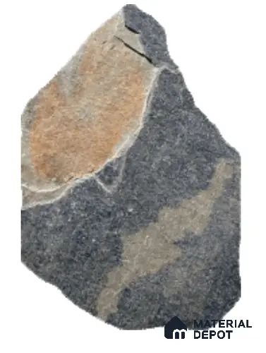 Stone Floor Tile TL 10541 Rustic Fieldstone Anti Skid Tiles Matte Finish Vitrified Tile - 12 mm | Box Contains Mixed Sizes of (12 Pieces215x145 mm, 6 Pieces of 306x221 mm) | Suitable for Patio, Open Area, Parking, Outdoor, HighTraffic Areas | Box Contains Coverage Area of 6.45 Sq. Ft.