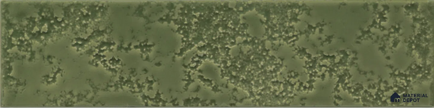 Subway Wall Tile TL 10741 D Texturax Series Fern Glow 1 ft x 3 in Ceramic Glossy Finish - 10 mm | 3 Random Design | Suitable for Highlighter Walls, Foyer, Bathroom, Kitchen Wall & Backsplashes
