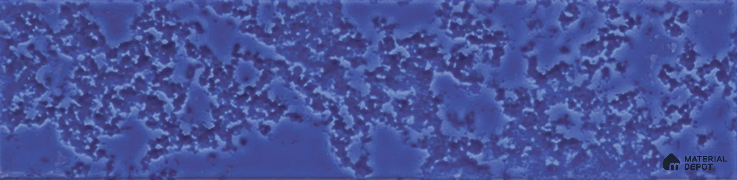 Subway Wall Tile TL 10741 F Texturax Series  Indigo Blue 1 ft x 3 in Ceramic Glossy Finish - 10 mm | 3 Random Design | Suitable for Highlighter Walls, Foyer, Bathroom, Kitchen Wall & Backsplashes