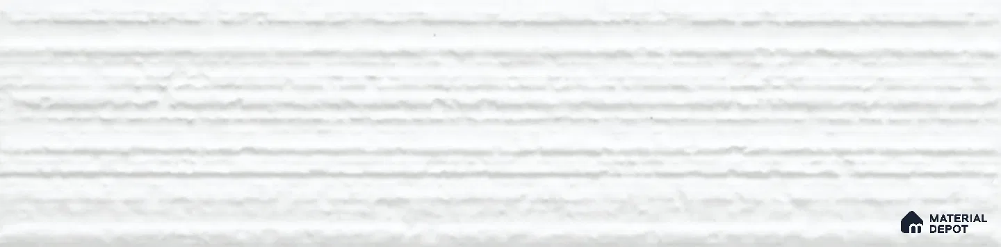 Subway Wall Tile TL 10530 H Lavaline Series Silk Snow 1 ft x 3 in Ceramic Glossy Finish - 10 mm | 3 Random Design | Suitable for Highlighter Walls, Foyer, Bathroom, Kitchen Wall & Backsplashes