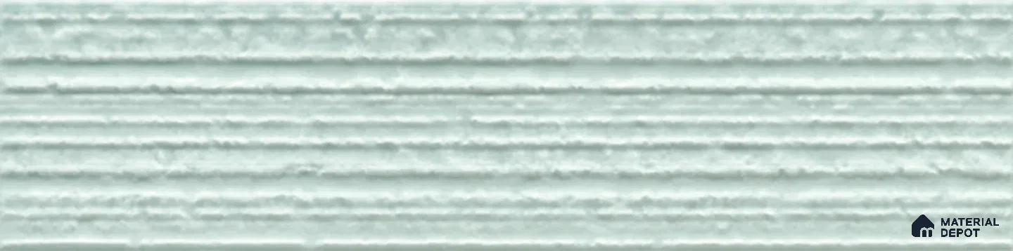Subway Wall Tile TL 10530 I Lavaline Series  Soft Aqua 1 ft x 3 in Ceramic Glossy Finish - 10 mm | 3 Random Design | Suitable for Highlighter Walls, Foyer, Bathroom, Kitchen Wall & Backsplashes