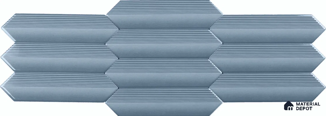 Subway Wall Tile TL 10531 F  Como Ocean 1 ft x 3 in Ceramic Glossy Finish - 10 mm | Suitable for Highlighter Walls, Foyer, Bathroom, Kitchen Wall & Backsplashes