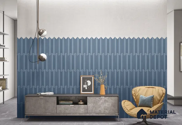 Subway Wall Tile TL 10531 F  Como Ocean 1 ft x 3 in Ceramic Glossy Finish - 10 mm | Suitable for Highlighter Walls, Foyer, Bathroom, Kitchen Wall & Backsplashes