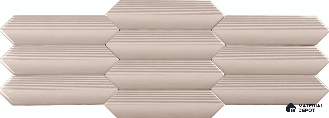 Subway Wall Tile TL 10531 G  Como Vanilla 1 ft x 3 in Ceramic Glossy Finish - 10 mm | Suitable for Highlighter Walls, Foyer, Bathroom, Kitchen Wall & Backsplashes