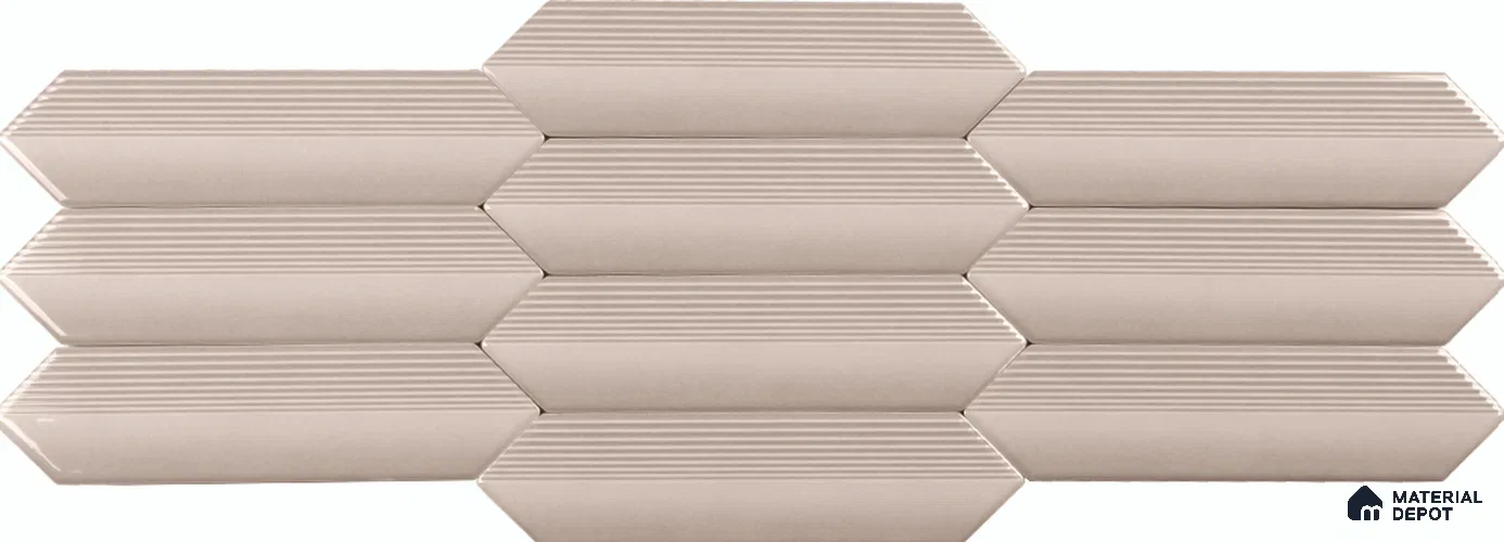 Subway Wall Tile TL 10531 G  Como Vanilla 1 ft x 3 in Ceramic Glossy Finish - 10 mm | Suitable for Highlighter Walls, Foyer, Bathroom, Kitchen Wall & Backsplashes