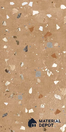 Terrazzo Wall & Floor Tile TL 08263 Terra Brown 4 ft x 2 ft Matte Finish Vitrified Tile - 9 mm