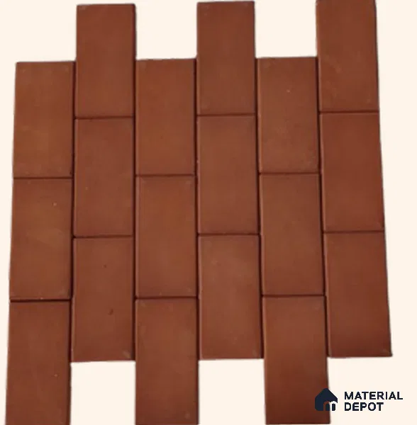 Terracotta Clay Brick Wall Tile TL 13007 B Canyon Clay 100x48 mm Clay Finish - 10 mm