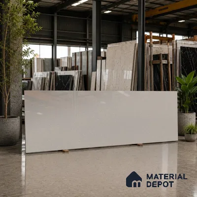Terrazzo Counter Top Slab TL 06029 B Galaxy Gris 8 ft x 2.6 ft mm Full Body Vitrified Glossy Finish - 15 mm | Suitable For Counter Top, Dining Table Top & Window Frame