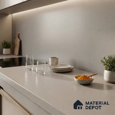 Terrazzo Counter Top Slab TL 06029 Galaxy Gris 8 ft x 2.6 ft mm Full Body Vitrified Matte Finish - 15 mm | Suitable For Counter Top, Dining Table Top & Window Frame