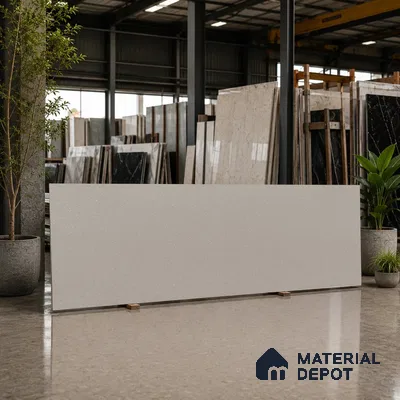 Terrazzo Counter Top Slab TL 06029 Galaxy Gris 8 ft x 2.6 ft mm Full Body Vitrified Matte Finish - 15 mm | Suitable For Counter Top, Dining Table Top & Window Frame
