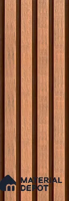 PN 06368 B WPC 3/4 Design 9.6 ft x 8.6 inch Exterior Wall Panel - 26 mm | Suitable for Facade, Balcony, Cafeteria | Suitable for Balcony, Facade & Open Area | Width is Subjected to 5% Variation