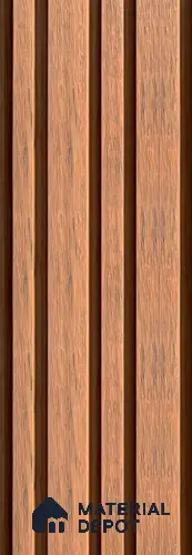 PN 06368 D WPC Barcode Design 8 ft x 8.6 inch Exterior Wall Panel - 26 mm | Suitable for Facade, Balcony, Cafeteria | Suitable for Balcony, Facade & Open Area | Width is Subjected to 5% Variation