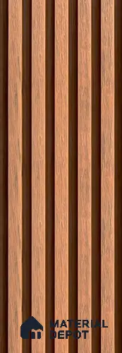 PN 06368 F WPC Slim Design 8 ft x 8.6 inch Exterior Wall Panel - 26 mm | Suitable for Facade, Balcony, Cafeteria | Suitable for Balcony, Facade & Open Area | Width is Subjected to 5% Variation