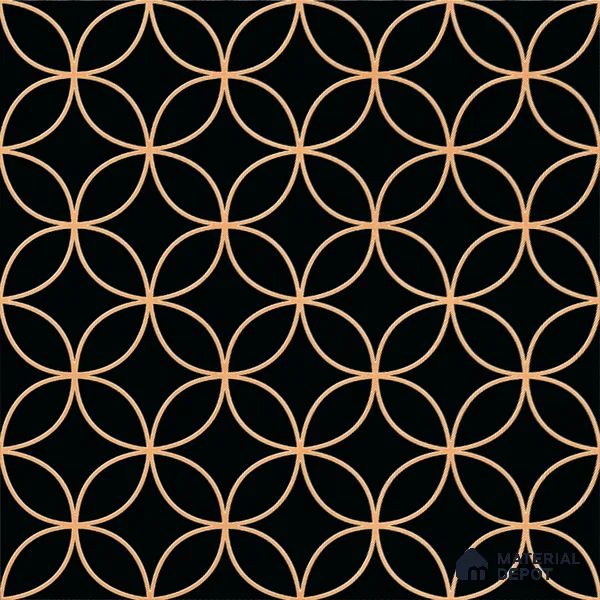 Moroccan Floor & Wall Tile TL 08320 Eclipse 1 ft x 1 ft Matte Finish Vitrified Tile - 9 mm | Suitable for Bathroom, Kitchen, Balcony | Please Expect a Slight Variation of Pattern