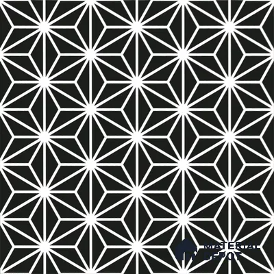 Moroccan Floor & Wall Tile TL 08316 B Sparkle Nero 1 ft x 1 ft Matte Finish Vitrified Tile - 9 mm | Suitable for Bathroom, Kitchen, Balcony | Please Expect a Slight Variation of Pattern