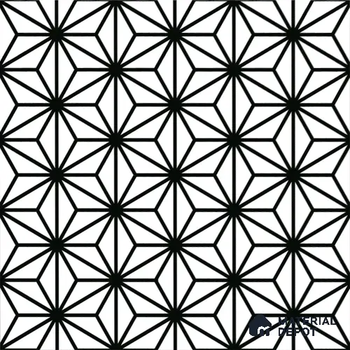 Moroccan Floor & Wall Tile TL 08316 Sparkle Bianco 1 ft x 1 ft Matte Finish Vitrified Tile - 9 mm | Suitable for Living Room, Bedroom & Bathroom | Please Expect a Slight Variation of Pattern
