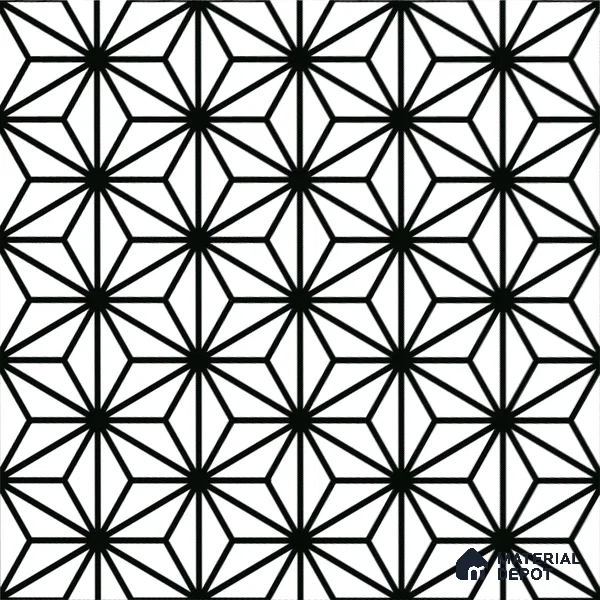 Moroccan Floor & Wall Tile TL 08316 Sparkle Bianco 1 ft x 1 ft Matte Finish Vitrified Tile - 9 mm | Suitable for Bathroom, Kitchen, Balcony | Please Expect a Slight Variation of Pattern