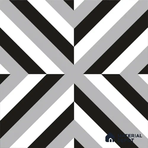 Moroccan Floor & Wall Tile TL 08313 Apollo 1 ft x 1 ft Matte Finish Vitrified Tile - 9 mm | Suitable for Bathroom, Kitchen, Balcony | Please Expect a Slight Variation of Pattern