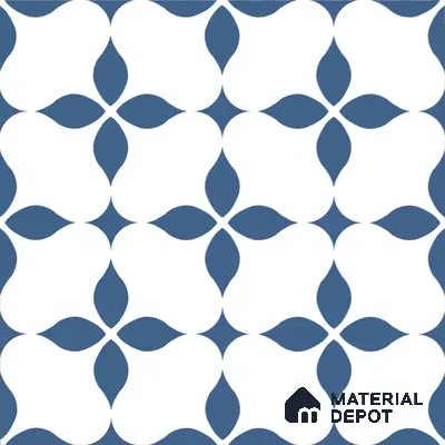 Moroccan Floor & Wall Tile TL 08324 Zeus 1 ft x 1 ft Matte Finish Vitrified Tile - 9 mm | Suitable for Living Room, Bedroom & Bathroom | Please Expect a Slight Variation of Pattern