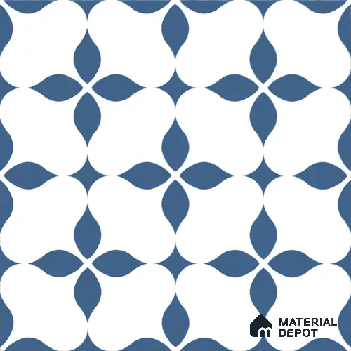 Moroccan Floor & Wall Tile TL 08324 Zeus 1 ft x 1 ft Matte Finish Vitrified Tile - 9 mm | Suitable for Living Room, Bedroom & Bathroom | Please Expect a Slight Variation of Pattern