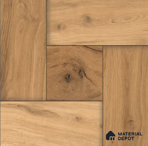 Floor & Wall Tile TL 07969 King Wood 2 ft x 2 ft Vitrified Matte Finish - 9 mm | Suitable for Living Room, Bedroom & Dining