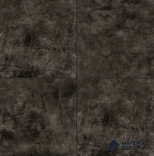 Cement Floor & Wall Tile TL 08333 E Cementum Nero 2 ft x 2 ft Matte Finish Vitrified Tile - 9 mm | Suitable for Living Room, Bedroom & Bathroom