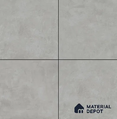 Cement Floor & Wall Tile TL 08333 D Cementum Gris 2 ft x 2 ft Matte Finish Vitrified Tile - 9 mm | Suitable for Living Room, Bedroom & Bathroom