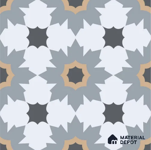 Patterned Floor & Wall Tile TL 09719 Decor 10 2 ft x 2 ft Carving Matte Finish Vitrified Tile - 9 mm | Suitable for Living Room, Bedroom & Bathroom | Please Expect a Slight Variation of Pattern