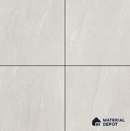 Stone Floor & Wall Tile TL 08343 Lime Stone Ivory 2 ft x 2 ft Carving Matte Finish Vitrified Tile - 9 mm | Suitable for Living Room, Bedroom & Bathroom