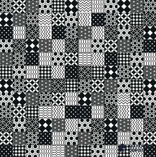 Moroccan Floor & Wall Tile TL 08342 Moroccon 16 2 ft x 2 ft Matte Finish Vitrified Tile - 9 mm | Suitable For Kitchen Backsplash, Balcony, Dining Area | Please Expect a Slight Variation of Pattern