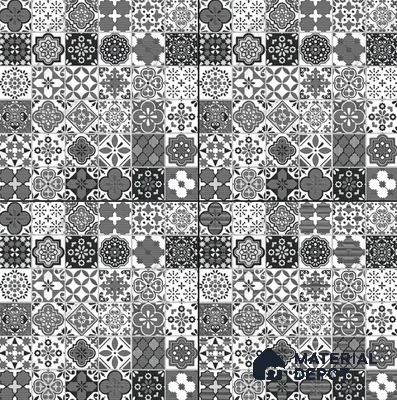 Moroccan Floor & Wall Tile TL 08336 Moroccon 05 2 ft x 2 ft Matte Finish Vitrified Tile - 9 mm | Suitable For Kitchen Backsplash, Balcony, Dining Area | Please Expect a Slight Variation of Pattern