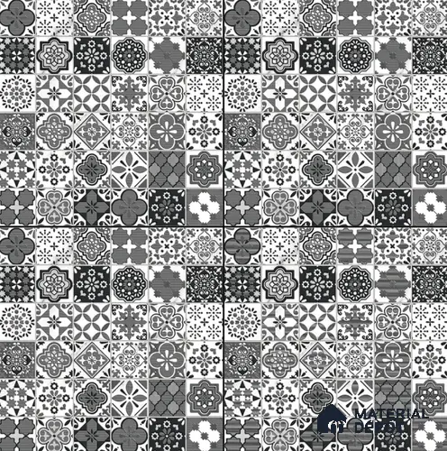Moroccan Floor & Wall Tile TL 08336 Moroccon 05 2 ft x 2 ft Matte Finish Vitrified Tile - 9 mm | Suitable for Living Room, Bedroom & Bathroom | Please Expect a Slight Variation of Pattern