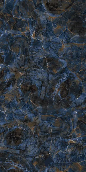 Marble Floor & Wall Tile TL 08240 Electra Blue 4 ft x 2 ft High Gloss Finish Vitrified Tile - 9 mm | Suitable for Living Room, Bedroom & Bathroom