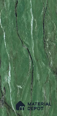 Stone Floor & Wall Tile TL 08248 Monarch Green 4 ft x 2 ft High Gloss Finish Vitrified Tile - 9 mm | Suitable for Living Room, Bedroom & Bathroom