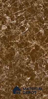Marble Floor & Wall Tile TL 08243 Emprador Choco 4 ft x 2 ft High Gloss Finish Vitrified Tile - 9 mm | Suitable for Living Room, Bedroom & Bathroom