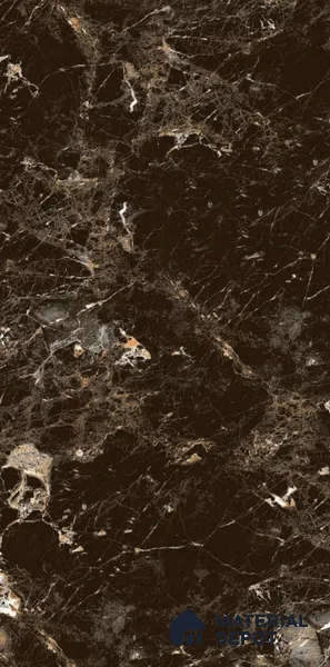 Marble Floor & Wall Tile TL 08242 Metz Marrone 4 ft x 2 ft High Gloss Finish Vitrified Tile - 9 mm | Suitable for Living Room, Bedroom & Bathroom