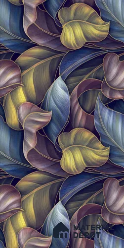 Tropical Wall Tile TL 08250 Garden Wall 4 ft x 2 ft High Gloss Finish Vitrified Tile - 9 mm | Suitable for Bathroom, Accent/Feature Wall, Dining Area