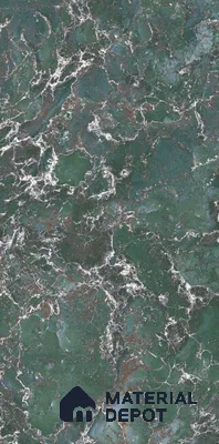 Marble Floor & Wall Tile TL 08241 Irish Green 4 ft x 2 ft High Gloss Finish Vitrified Tile - 9 mm | Suitable for Living Room, Bedroom & Bathroom