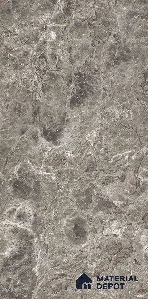 Marble Floor & Wall Tile TL 08236 Krypton Grey 4 ft x 2 ft Glossy Finish Vitrified Tile - 9 mm | Suitable for Living Room, Bedroom & Bathroom