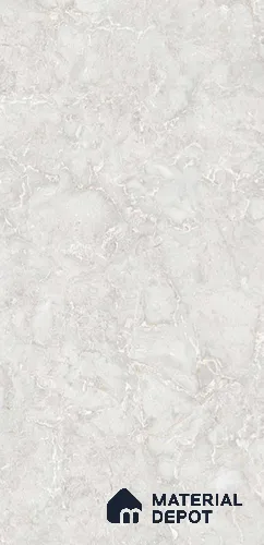Marble Floor & Wall Tile TL 08357 Trinity Light Grey 4 ft x 2 ft Glossy Finish Vitrified Tile - 9 mm | Suitable for Living Room, Bedroom & Bathroom