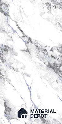 Marble Floor & Wall Tile TL 08436 Eronta Azul 4 ft x 2 ft Glossy Finish Vitrified Tile - 9 mm | Suitable for Living Room, Bedroom & Bathroom