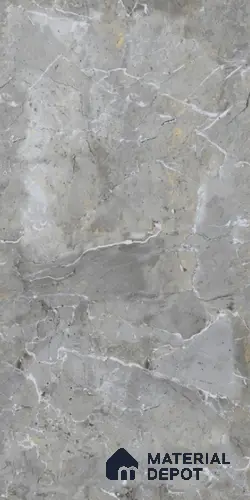 Marble Floor & Wall Tile TL 08409 Estaro Gris 4 ft x 2 ft Glossy Finish Vitrified Tile - 9 mm | Suitable for Living Room, Bedroom & Bathroom