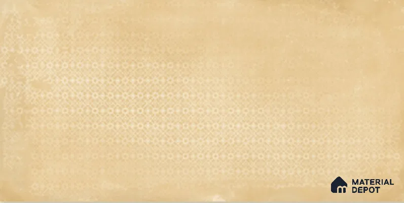 Patterned Floor & Wall Tile TL 08469 Yellow Hl 4 ft x 2 ft Carving Matte Finish Vitrified Tile - 9 mm | Suitable for Living Room, Bedroom & Bathroom