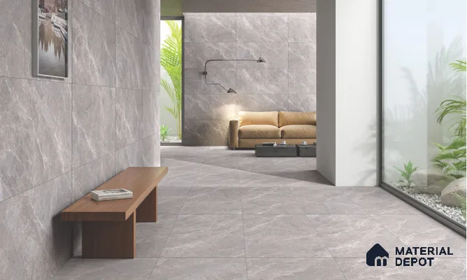 Marble Look Wall Tile TL 10565 B Craft Decota Choco 4 ft x 2 ft Satin Finish Vitrified Tile - 9 mm | Suitable For living Room, Bedroom, Bathroom