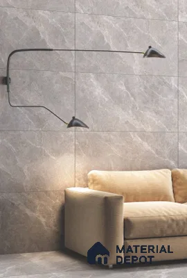 Marble Look Wall Tile TL 10565 B Craft Decota Choco 4 ft x 2 ft Satin Finish Vitrified Tile - 9 mm | Suitable For living Room, Bedroom, Bathroom