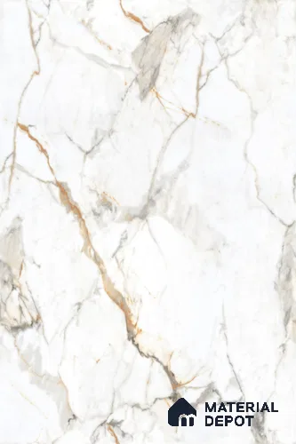 Marble Look Floor Tile TL 11888 Asacia White 6 ft x 4 ft Vitrified Colorbody Glossy Finish - 15 mm